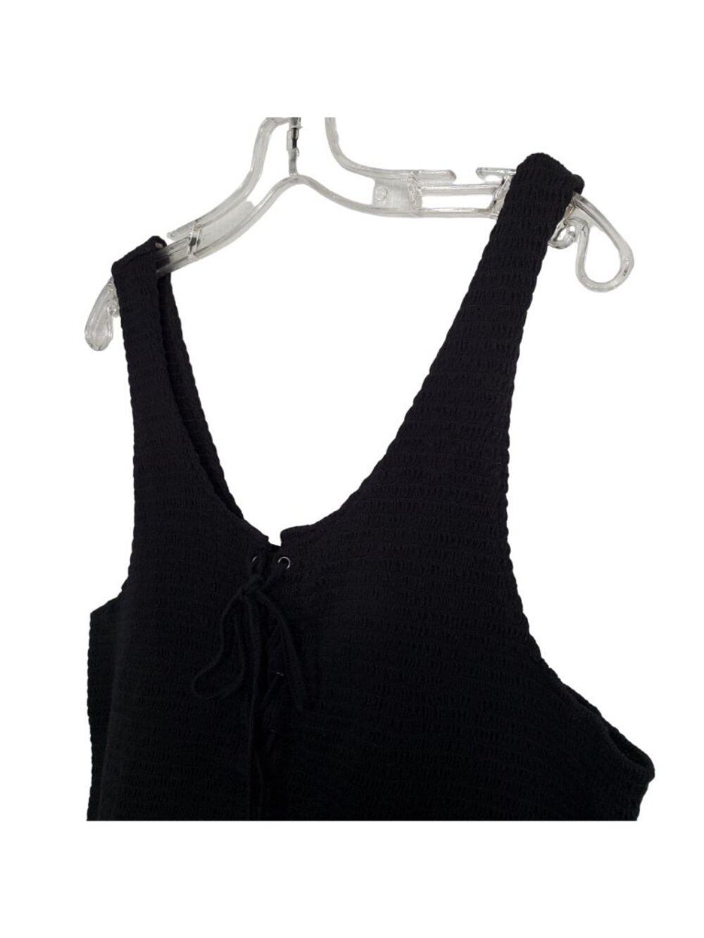 Hot Topic 4 Size 4X Top Smocked Lace Up Corset Tank Gothic Cottagecore Stretchy - Picture 6 of 9